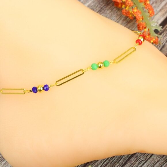 "Elegant Handmade Anklet – Delicate Jewelry for Women, MAR091148 - Picture 1 of 10